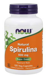 Spirulina 500 MG 120 kapszula NOW FOODS